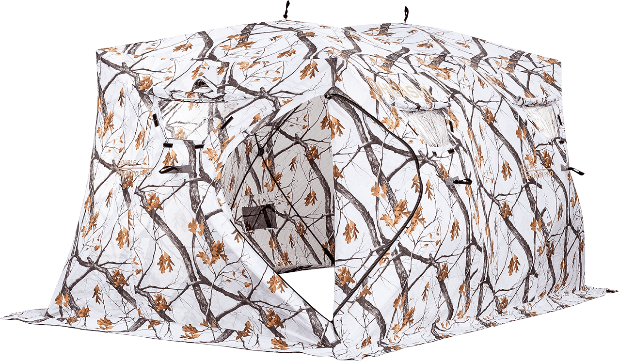Палатка зимняя HIGASHI Double Pyramid PRO (камуфляж зимний)