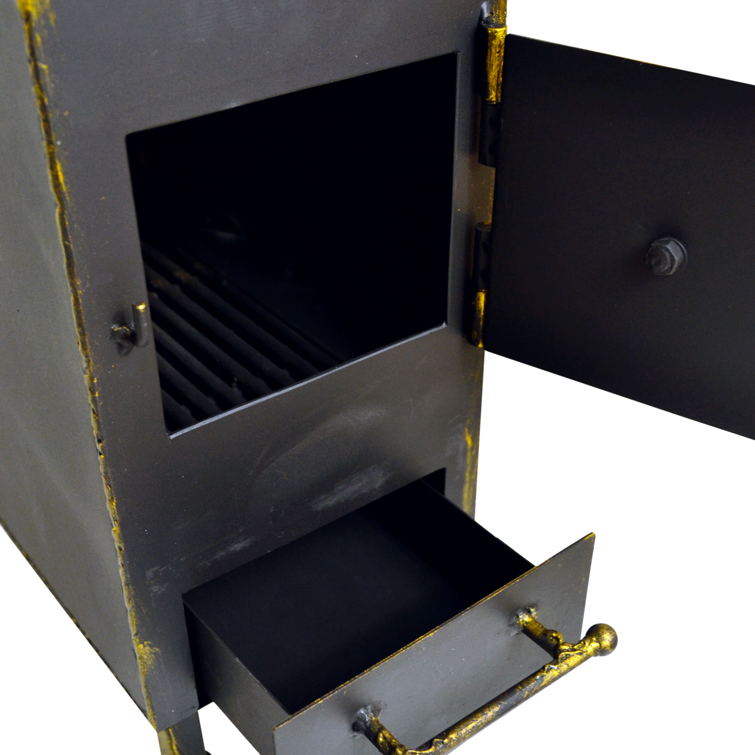 Печка походная 35 х 35 х 20 (сталь 3 мм)