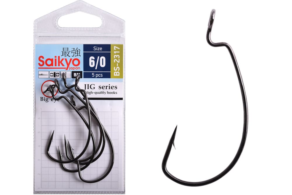 Крючок офсетный SAIKYO BS-2317 Magna Super Lock Worm