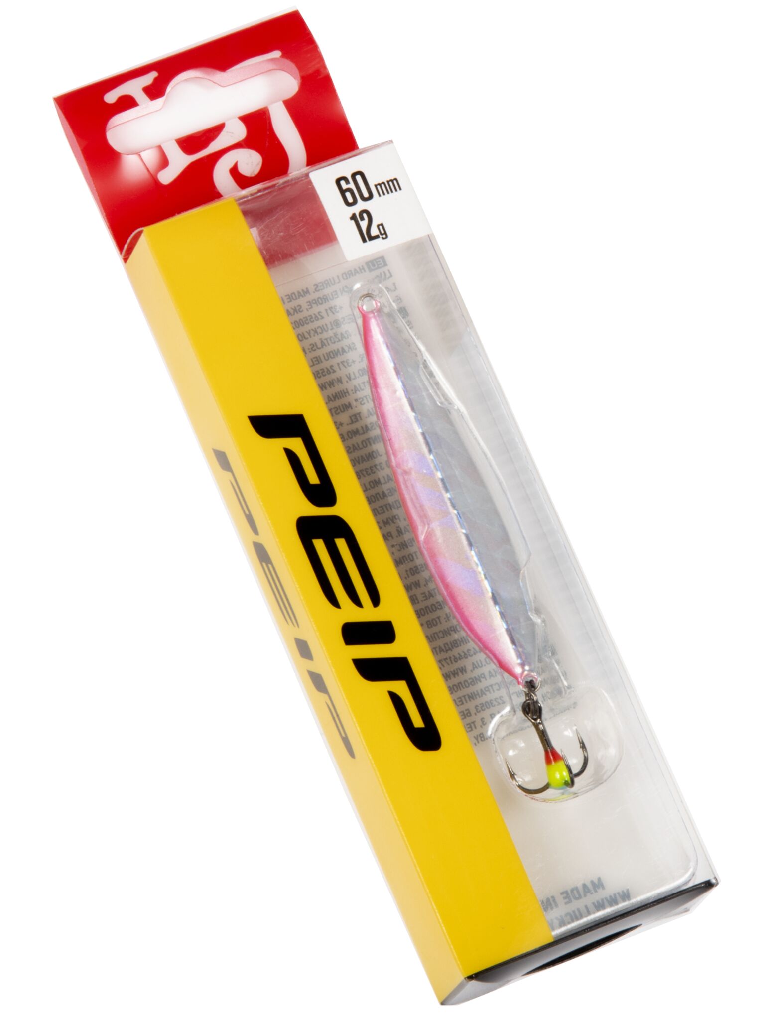 Блесна зимняя LUCKY JOHN Peip (6 см, 12 г, PG)