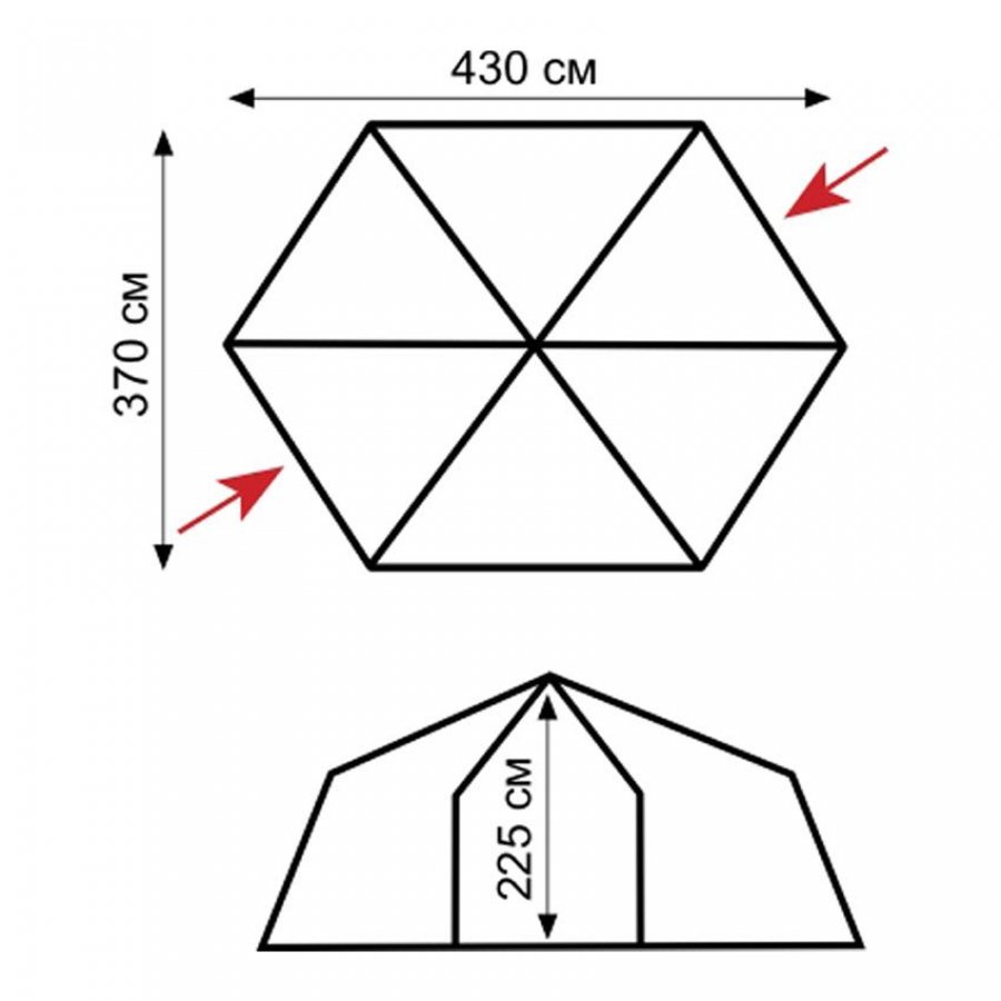 Шатёр туристический TRAMP LITE Mosquito (зелёный)