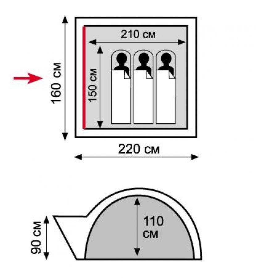 Палатка TRAMP LITE Wonder 2 (зелёный)