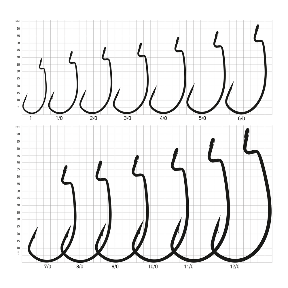 Крючок офсетный SAIKYO BS-2317 Magna Super Lock Worm