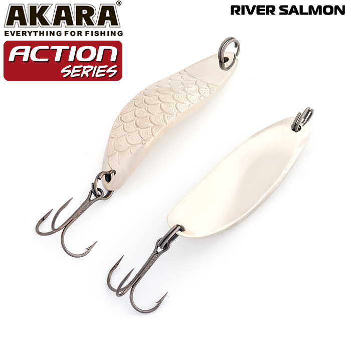 Блесна AKARA Action Series River Salmon (50 мм, 14 г, Sil)
