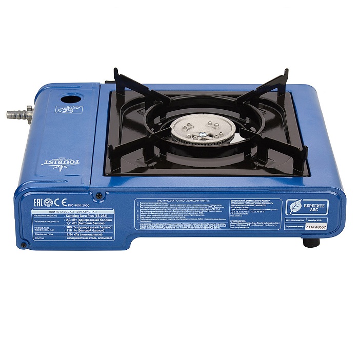 Плита настольная TOURIST Camping Guru Plus TS-233 (переходник)