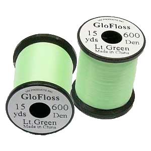 Шёлк светящийся UNI GloFloss (14 м, Lt. Green)