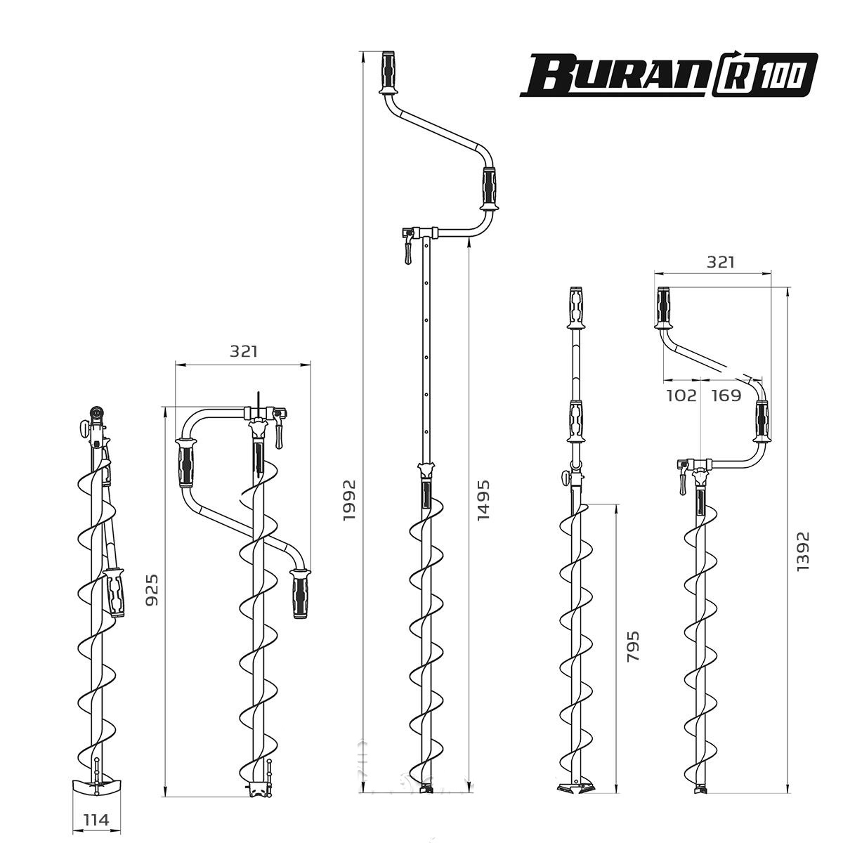 Ледобур ТОНАР BURAN 100R