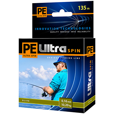 Плетёный шнур AQUA PE Ultra Spin