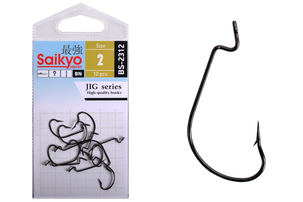 Крючок офсетный SAIKYO BS-2312 Offset Worm