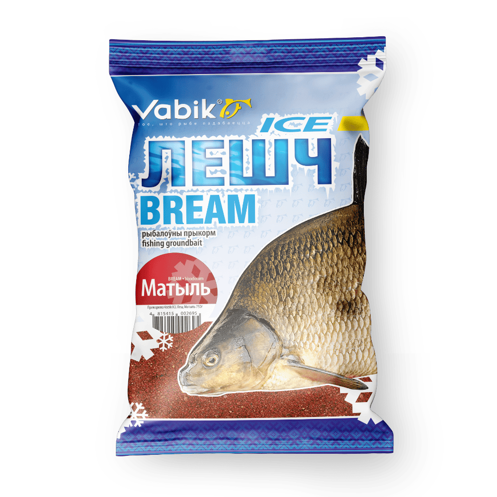 Прикормка зимняя VABIK Ice Лещ Мотыль (0.75 кг)