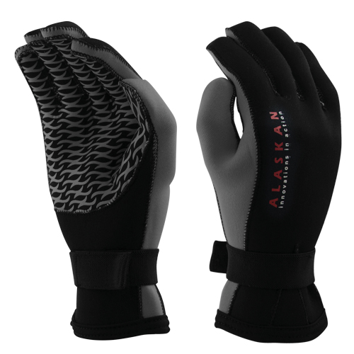 Перчатки ALASKAN (неопрен) (L, чёрный/серый)