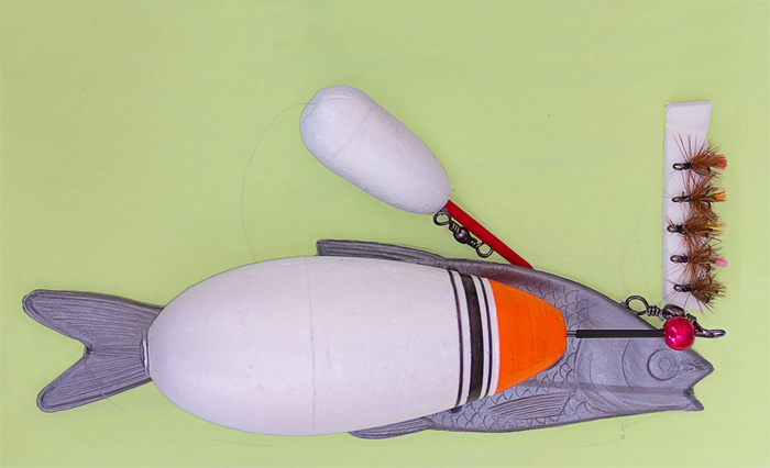 Настрой верховой ЧЕРНАЯ РЕЧКА 9101 45 Искорка (5 мушек, №14)