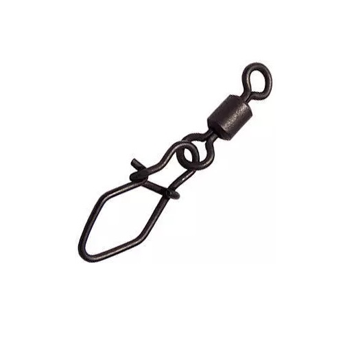 Карабин с вертлюгом KOSADAKA 3277BN Diamond Nice Snap (№10, 10 кг, 7 шт)