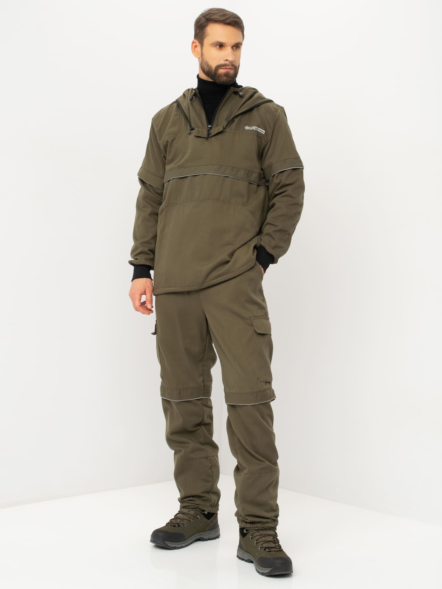 Костюм п/эн HUNTSMAN Антигнус ЛЮКС (Твил Пич) (44-46/170-176, хаки)