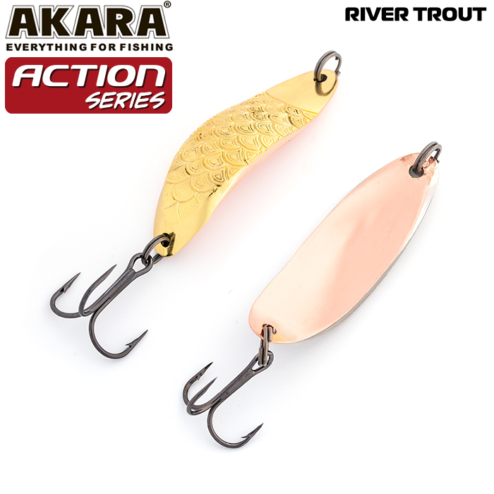 Блесна AKARA Action Series River Trout (45 мм, 11 г, Go-Cu)