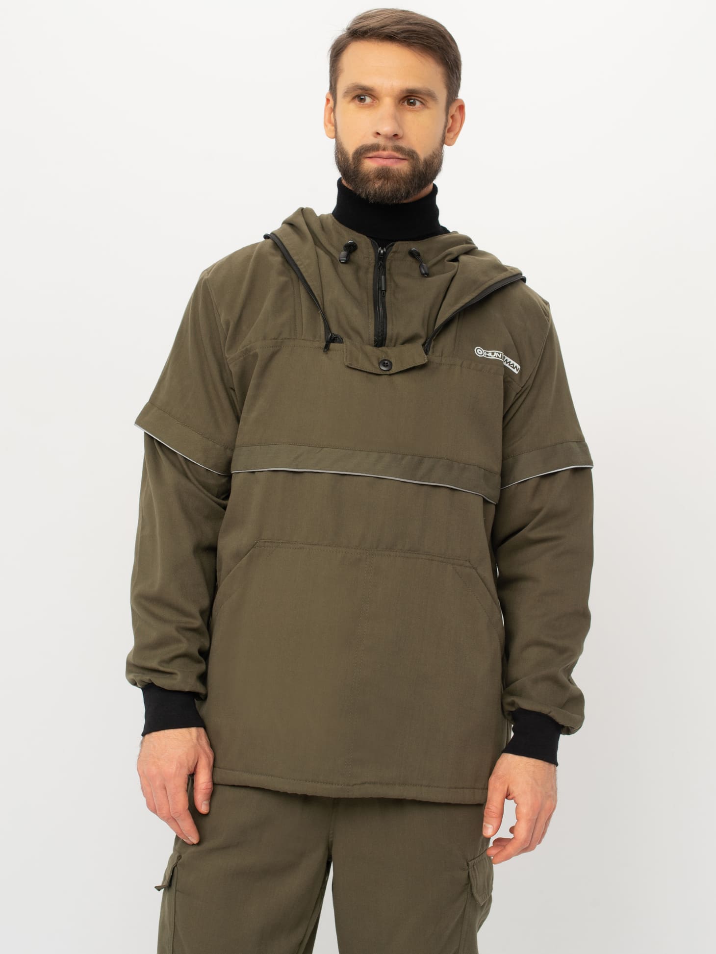 Костюм п/эн HUNTSMAN Антигнус ЛЮКС (Твил Пич) (44-46/170-176, хаки)