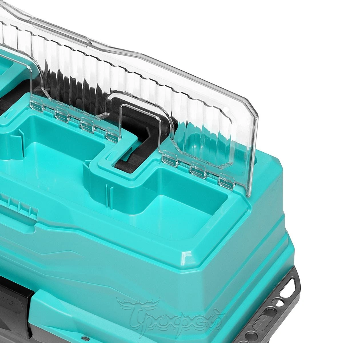 Ящик рыболовный NISUS Tackle Box (3 полки) (бирюзовый)