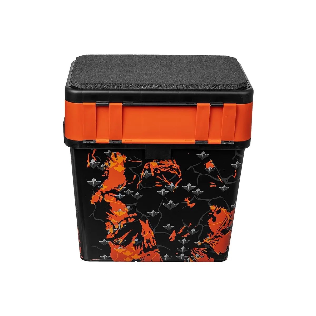 Ящик рыболовный зимний HELIOS Shark (2 секции) (оранжевый)