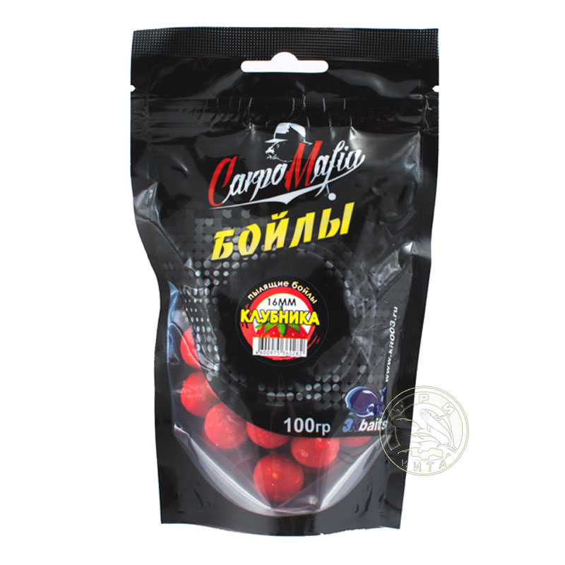 Бойлы пылящие CARPOMAFIA (20 мм/100 г) (Клубника)