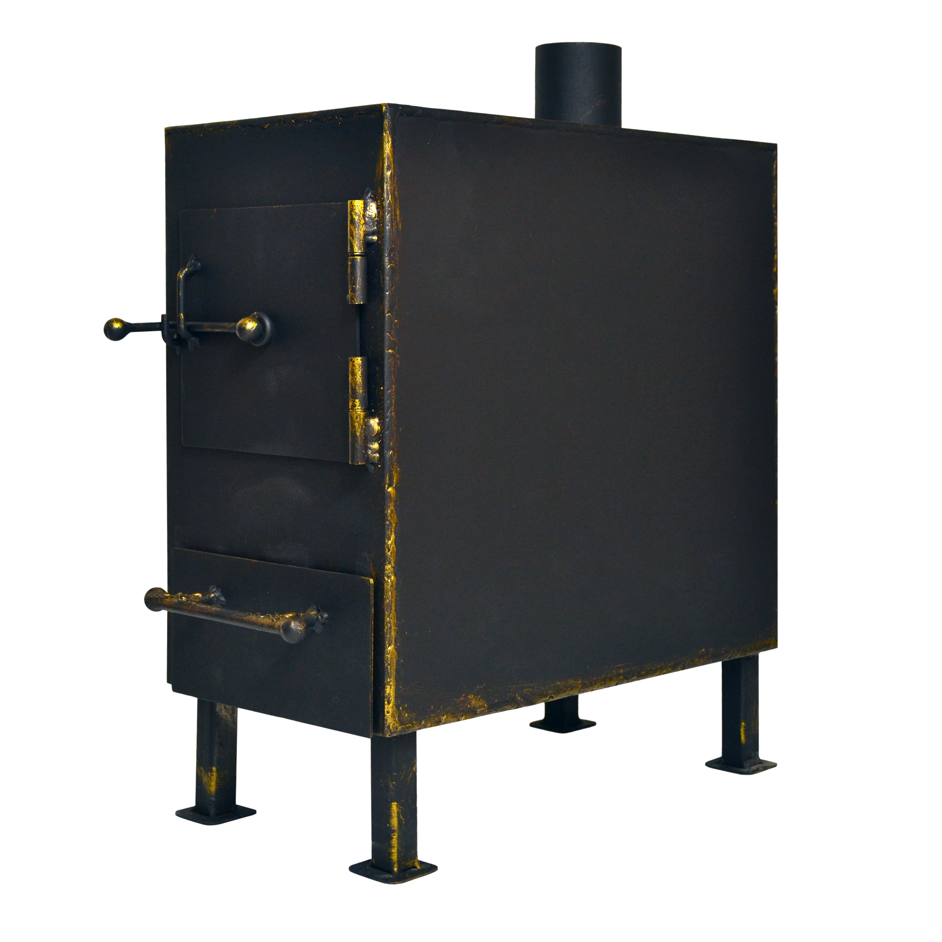 Печка походная 35 х 35 х 20 (сталь 3 мм)