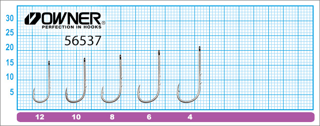 Крючок OWNER 56537 BC Worm BH-Round