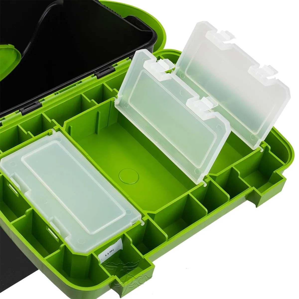 Ящик рыболовный зимний HELIOS FishBox 10 л (1 секция) (зеленый)