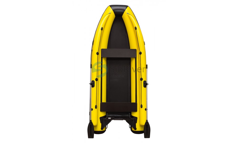 Лодка SIBRIVER Allaska-390 Drive LUX (жёлтый/чёрный)