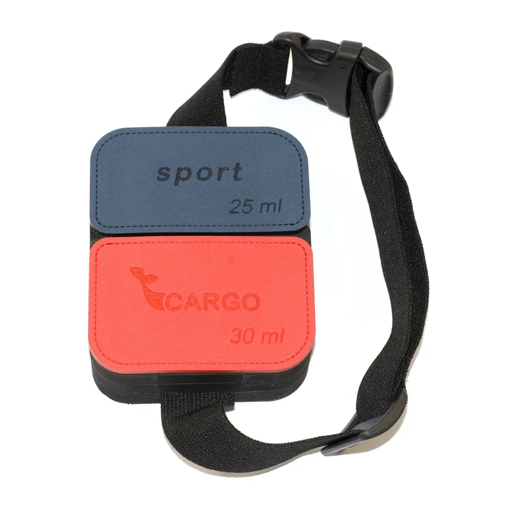 Мотыльница двойная CARGO Eva с ремнём (25+30 мл)