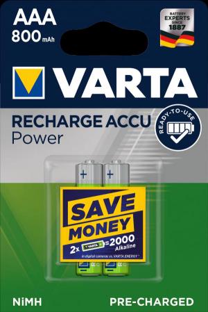 Аккумулятор VARTA Recharge Accu AAA (800 mAh)