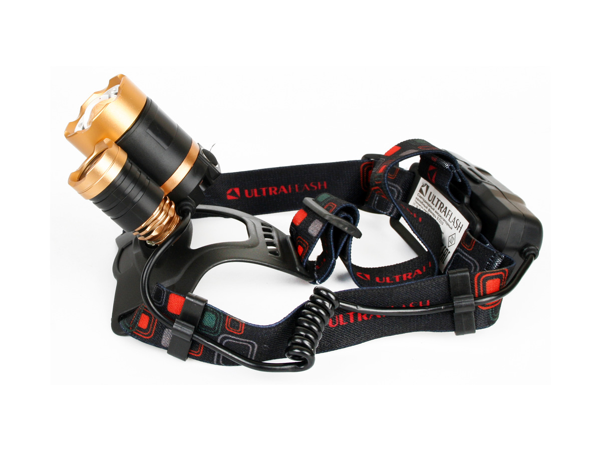 Фонарь налобный аккумуляторный ULTRAFLASH E1333