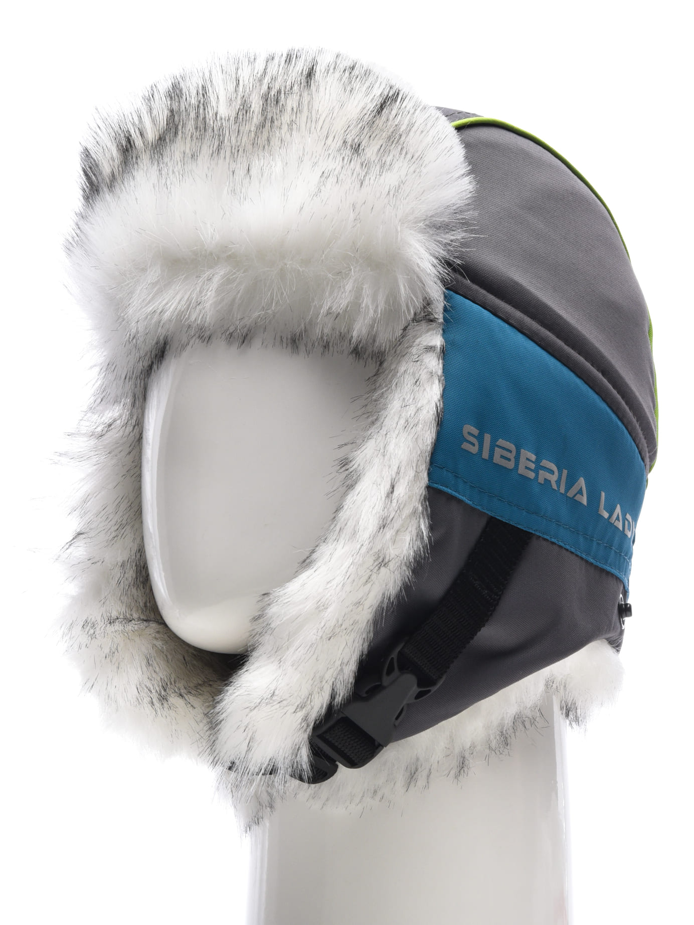 Шапка-ушанка HUNTSMAN Siberia Lady (Breathable) (54-56, бирюза/серый)