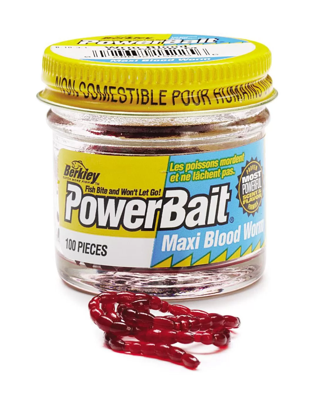 Мотыль искусственный BERKLEY PowerBait Maxi Blood Worm (100 шт)