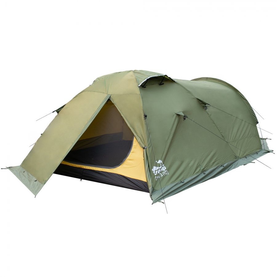 Палатка экспедиционная TRAMP Cave 3 (V2) (зелёный)