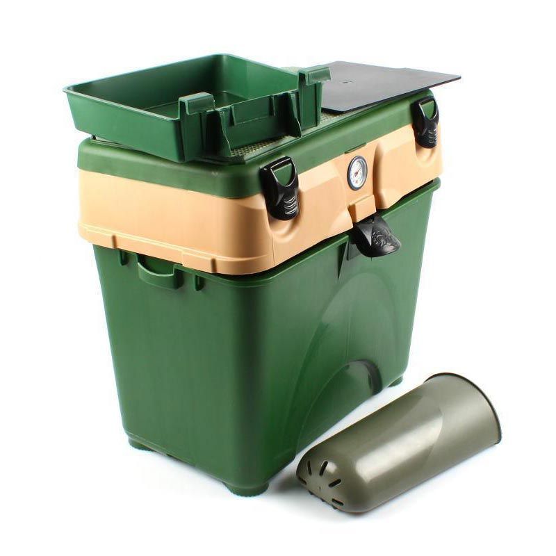 Ящик рыболовный зимний A-ELITA A-Box (зелёный/бежевый)