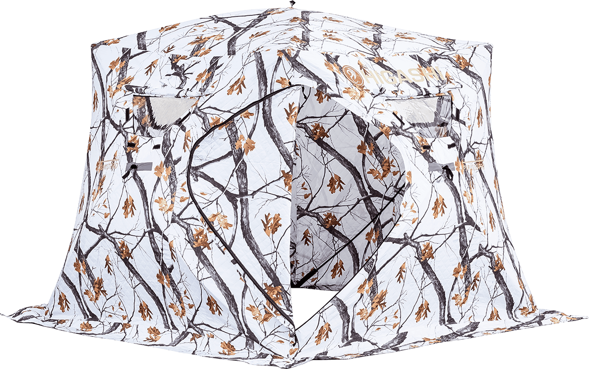 Палатка зимняя HIGASHI Pyramid PRO (камуфляж зимний)
