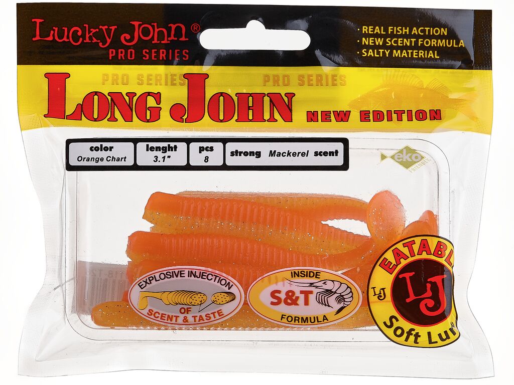 Мягкая приманка LUCKY JOHN Long John (3.1"/7.9 см, T26, 8 шт)