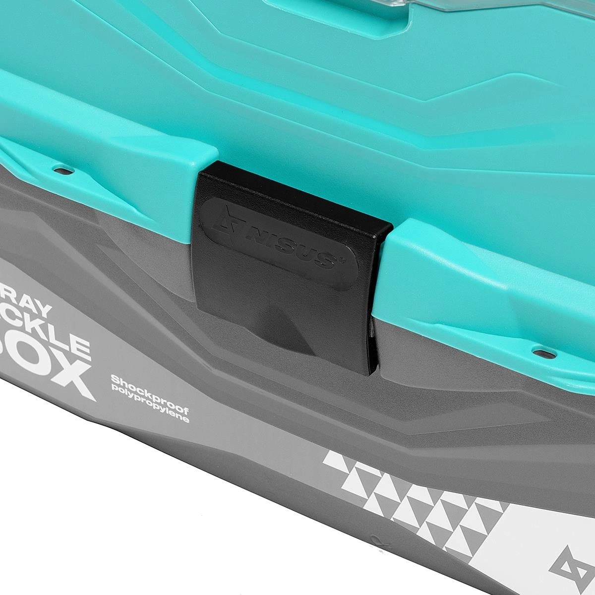 Ящик рыболовный NISUS Tackle Box (3 полки) (бирюзовый)