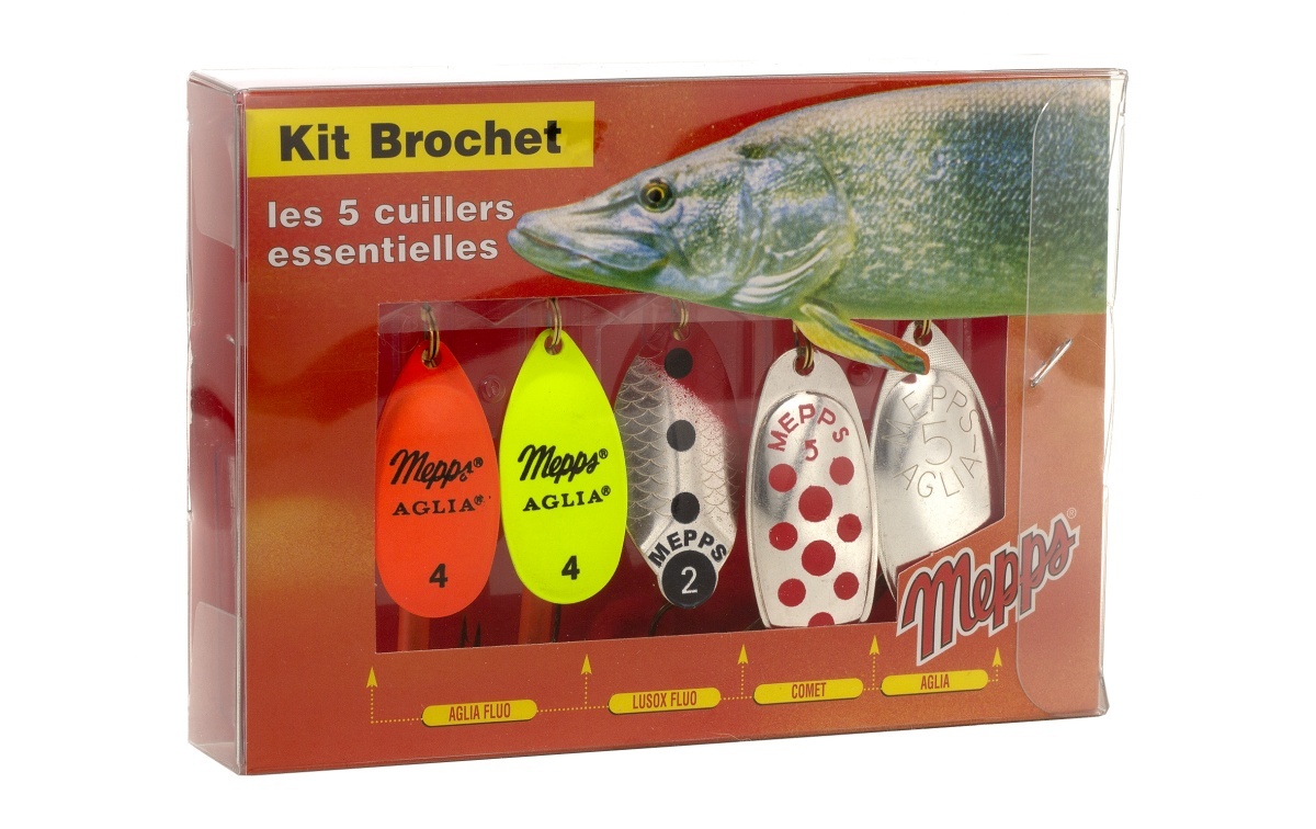 Набор блесен MEPPS Aglia Kit Brochet