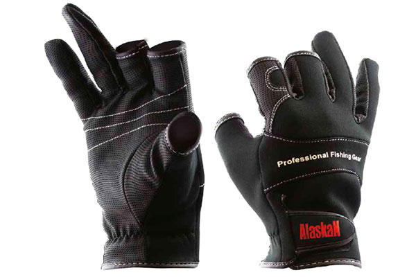 Перчатки ALASKAN (трёхпалые) (L, чёрный)