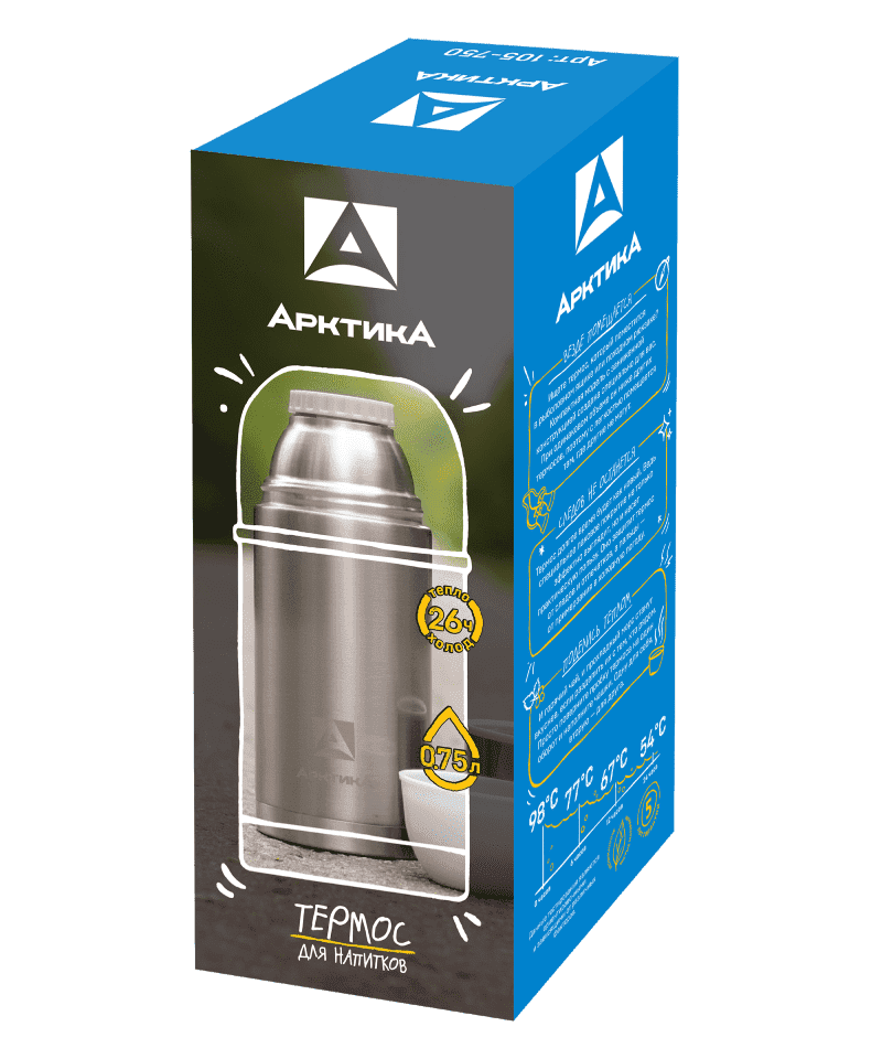 Термос АРКТИКА 105 (0.5 л, сталь)