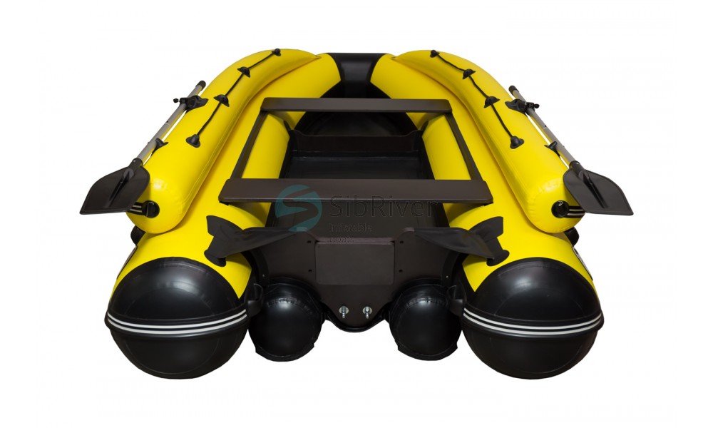 Лодка SIBRIVER Allaska-390 Drive LUX (жёлтый/чёрный)
