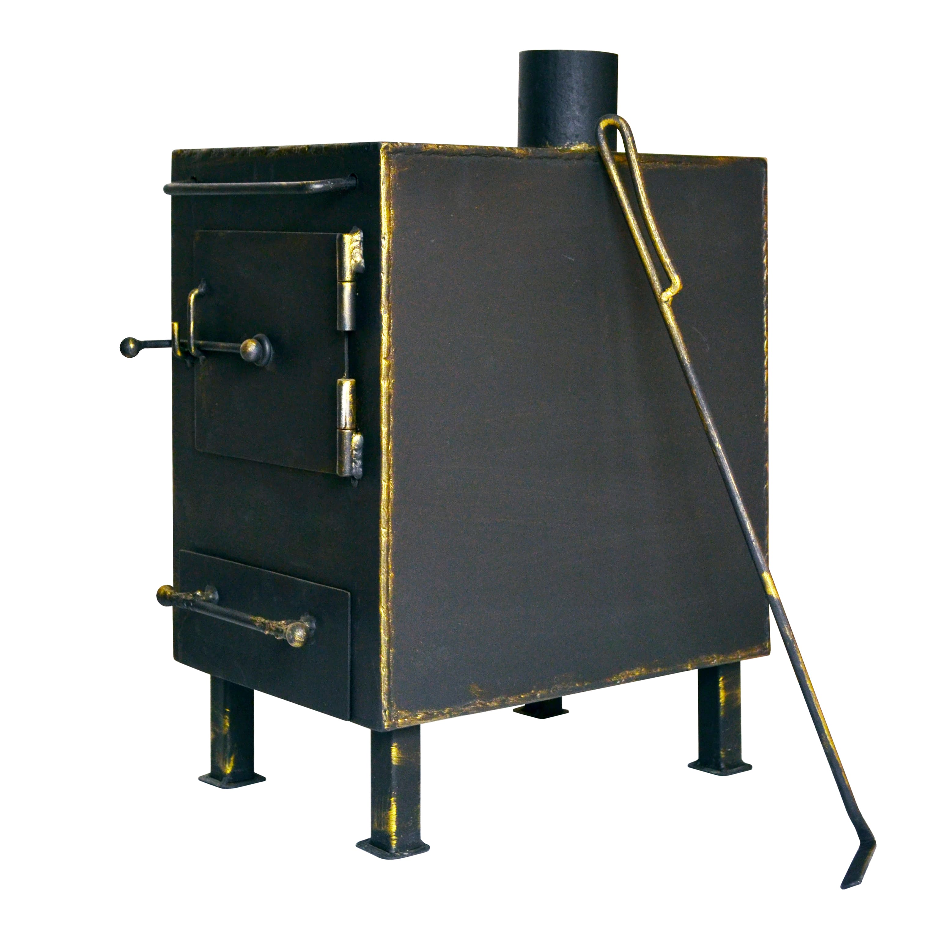 Печка походная 36 х 36 х 25 (сталь 3 мм)