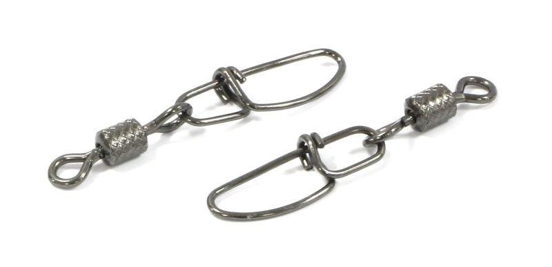 Карабин с вертлюгом KOSADAKA 3021BN Insurance Snap (№10, 8 кг, 6 шт)