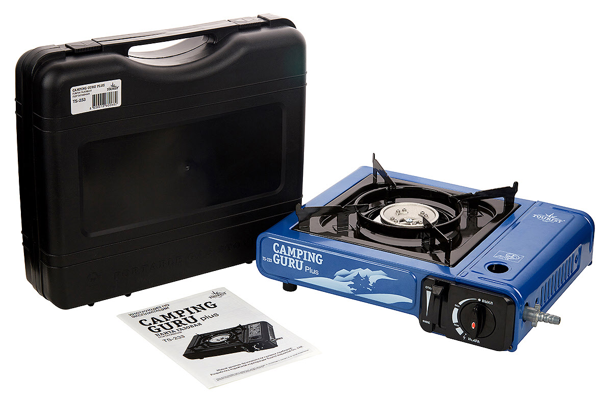 Плита настольная TOURIST Camping Guru Plus TS-233 (переходник)