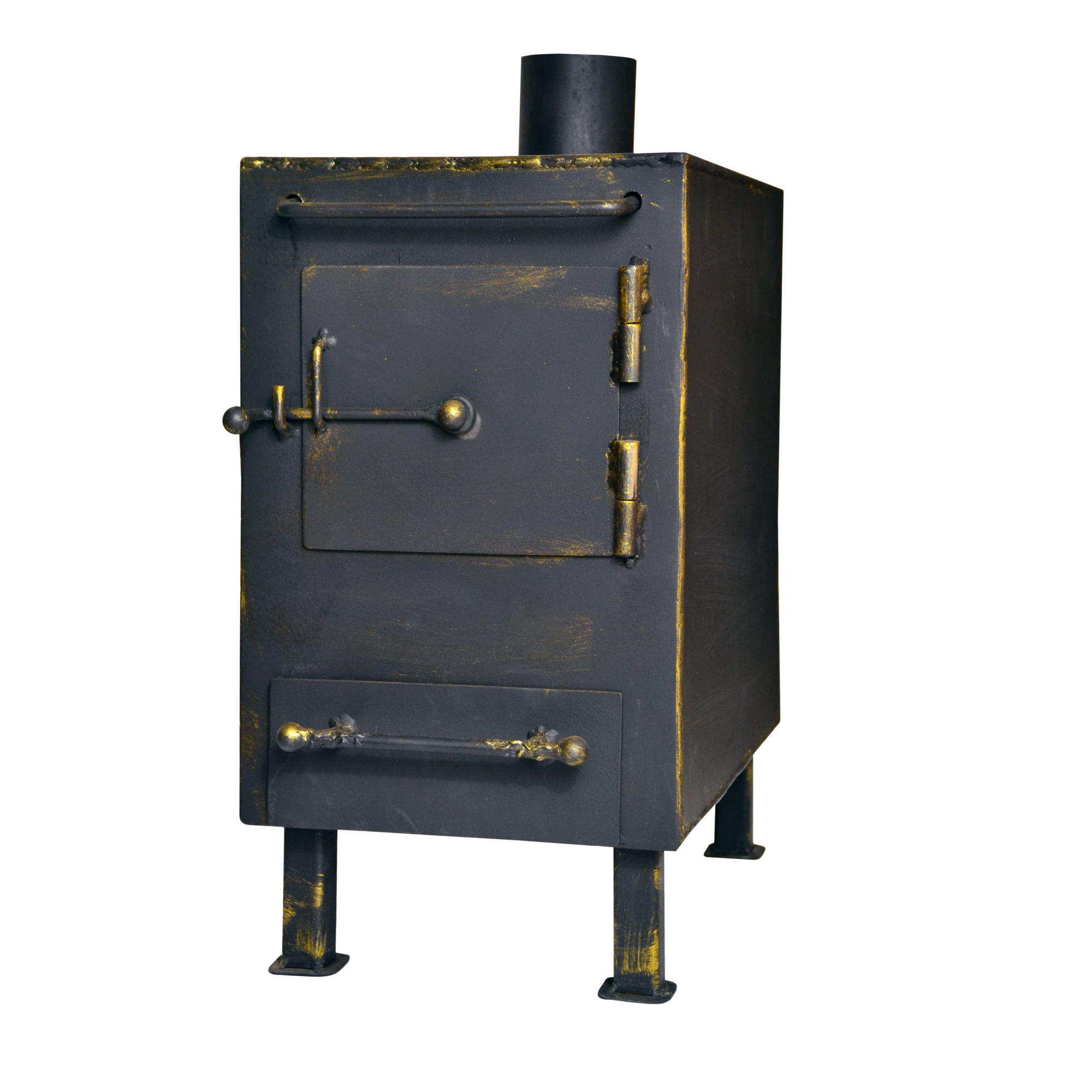 Печка походная 36 х 36 х 25 (сталь 3 мм)