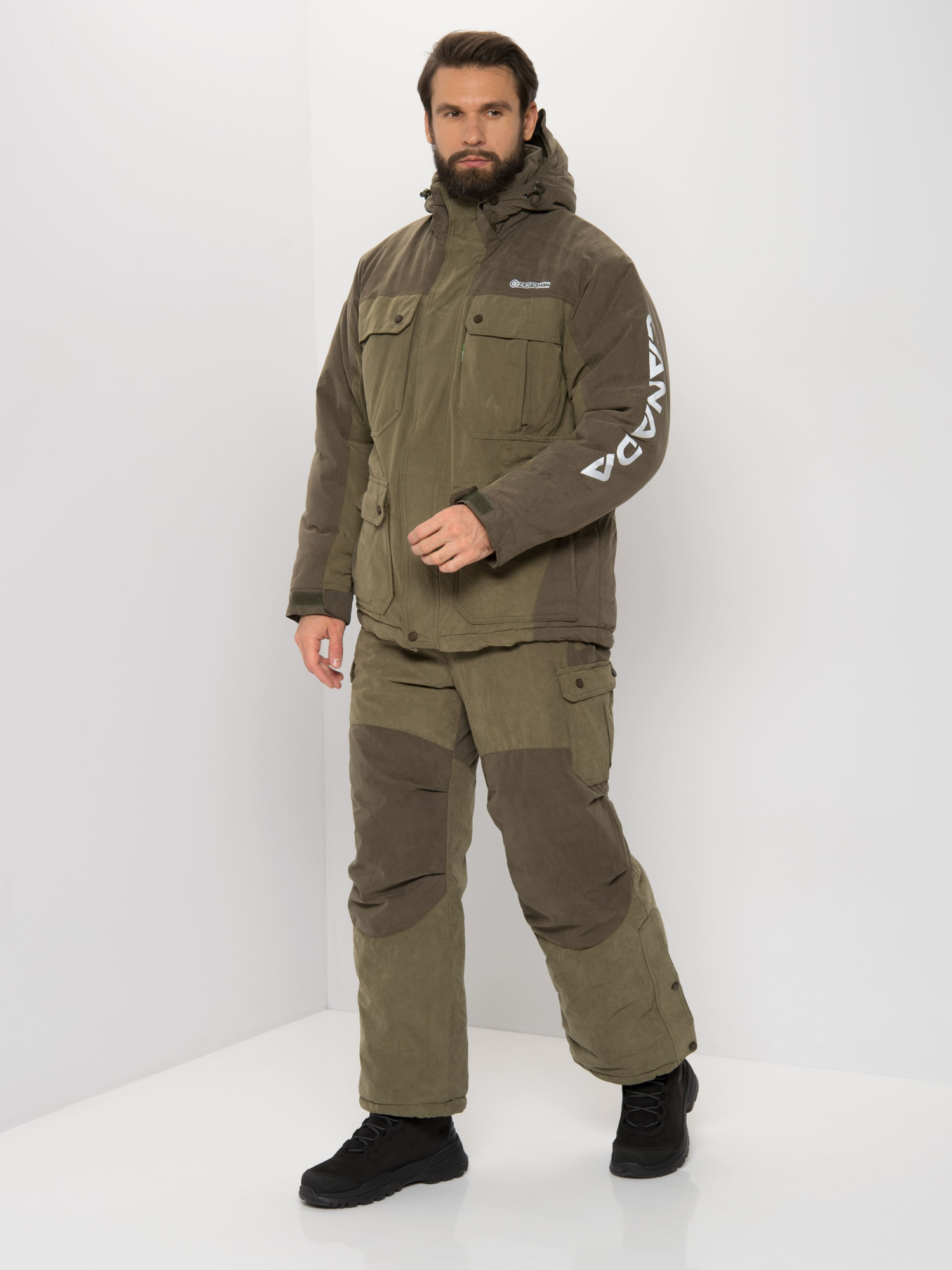 Костюм зимний HUNTSMAN Канада (Finlandia) (44-46/170-176 см, хаки)