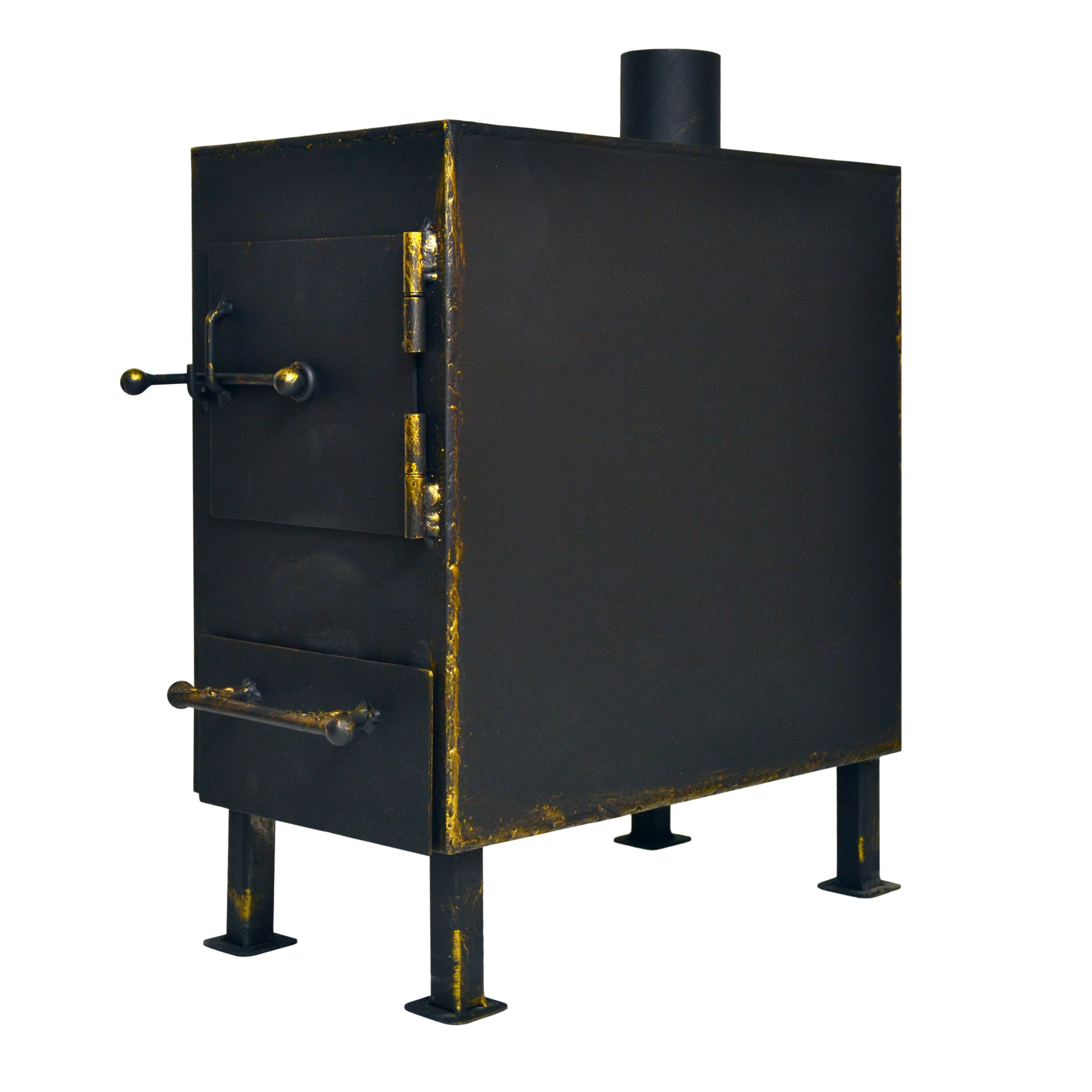 Печка походная 35 х 35 х 20 (сталь 3 мм)