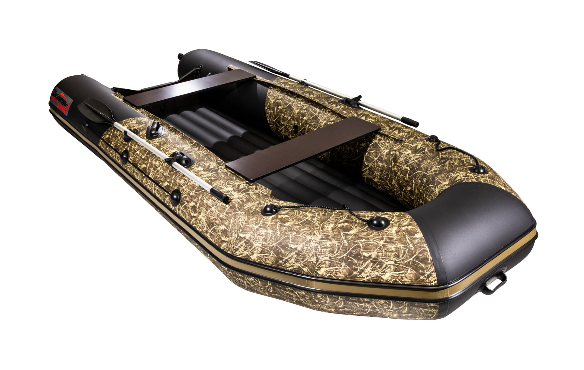 Лодка МЛ Таймень NX 3800 НДНД PRO (камыш/чёрный)
