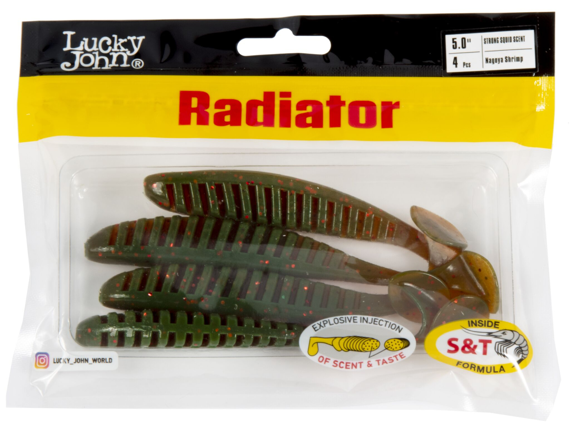 Мягкая приманка LUCKY JOHN Radiator  (5"/12.5 см, 085, 4 шт)