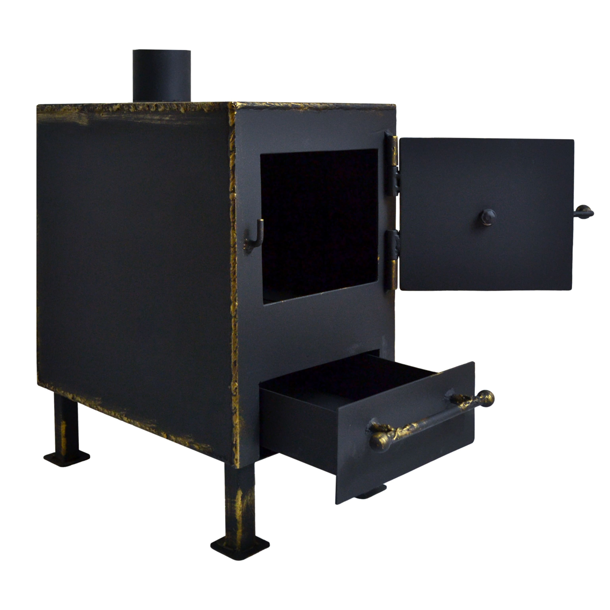 Печка походная 30 х 30 х 20 (сталь 3 мм)